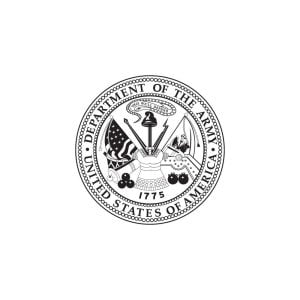 US Army Seal  Black & White Logo Vector