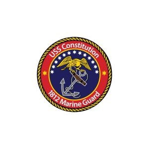 USS Constitution 1812 Marine Guard Logo Vector