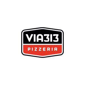 VIA 313 Pizzeria Logo Vector