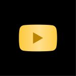 YouTube Gold Play Button Vector