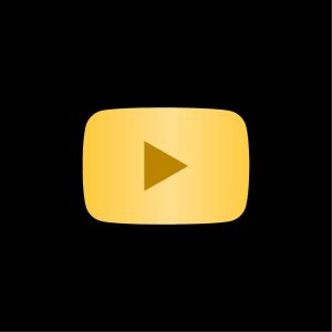 YouTube Gold Play Button Vector