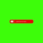 YouTube Lower Third Green Screen Vector