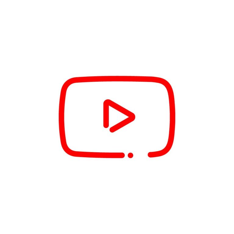 YouTube Monochrome Logo Vector - (.Ai .PNG .SVG .EPS Free Download)