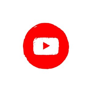 Youtube Grunge Icon Vector