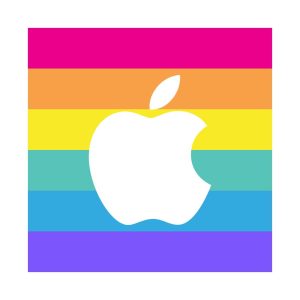 apple pride logo