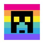 Minecraft pride logo