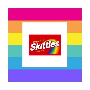 Skittles pride logo