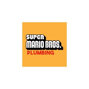 super mario bros plumbing Logo Vector
