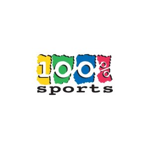 100% Sports Logo Vector