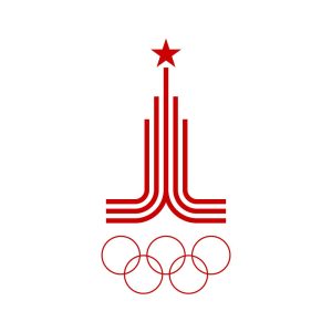 1980 Summer Olympic Games in Moscow Logo Vector