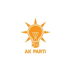 AK Parti Turuncu Bayrak Logo Vector