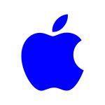 Apple Blue  Icon Vector