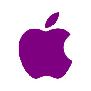 Apple Purple  Icon Vector