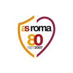 As Roma 80° Anniversary Logo Vector