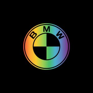 BMW Pride Logo   Rainbow Colors