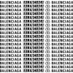 Balenciaga  Print Logo Vector