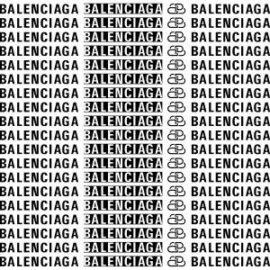 Balenciaga  Print Logo Vector