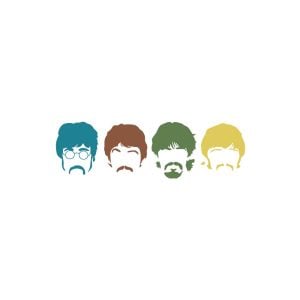 Beatles silhouettes Logo Vector