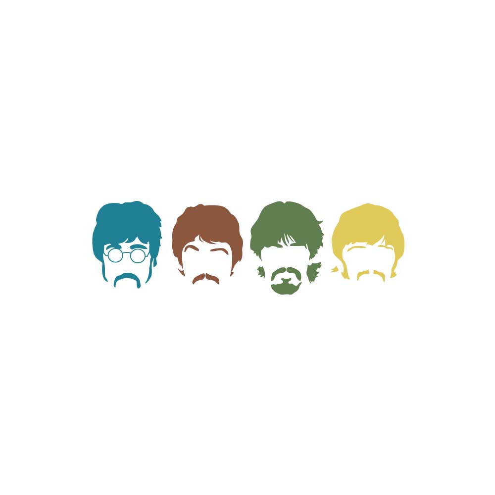 Beatles silhouettes Logo Vector - (.Ai .PNG .SVG .EPS Free Download)