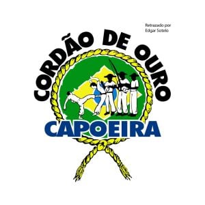 Capoeira Cordão de Ouro Logo Vector