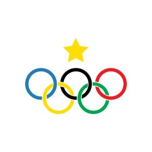 Cerchi Olimpici Olimpiad Logo Vector
