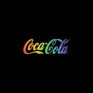 Coca Cola Pride Logo   Rainbow Colors