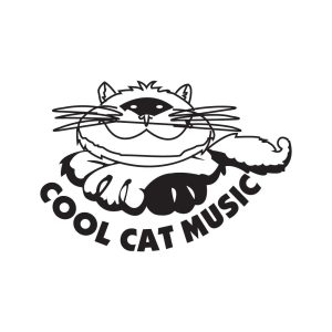 Cool Cat Music Logo  Vector