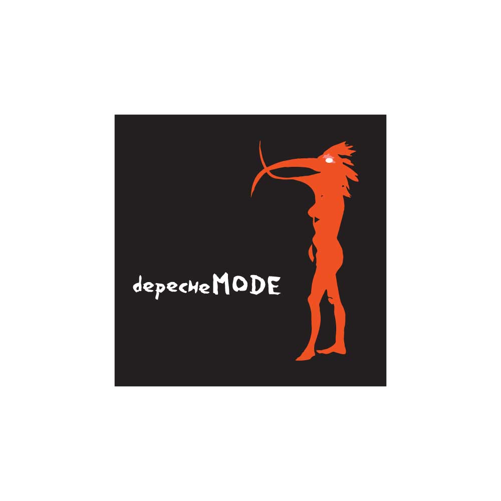 Depeche Mode Embroidered Patch, DM Logo Abbreviation, Size: 3.5 x 2 inches