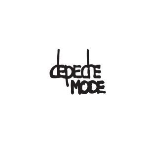 Depeche Mode Embroidered Patch, DM Logo Abbreviation, Size: 3.5 x 2 inches