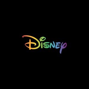 Disney Pride Logo   Rainbow Colors