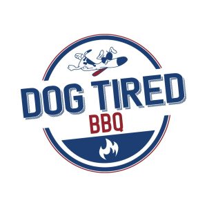 Dog Tired BBQ Logo Vector