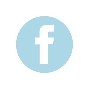 Facebook Lightblue icon Vector
