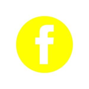 Facebook yellow icon Vector