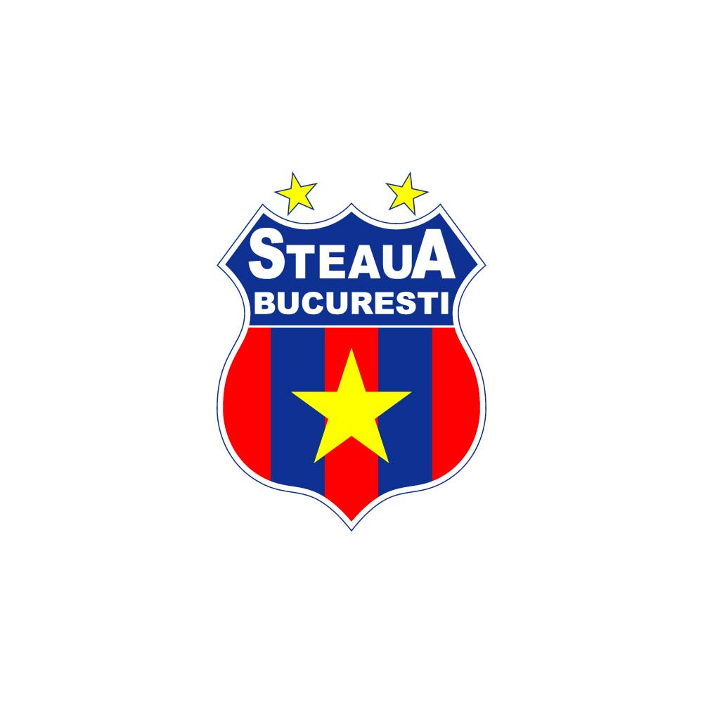 Steaua Bucarest Club Logo Symbol Romania League Football Abstract Design  Vector Illustration With Red Background 30711669 Vector Art at Vecteezy