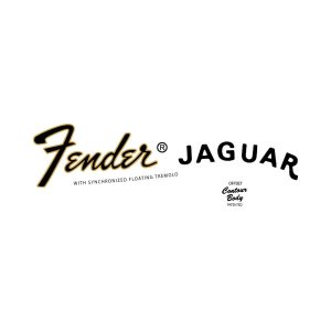 Fender Jaguar 70s headstock Logo  Vector