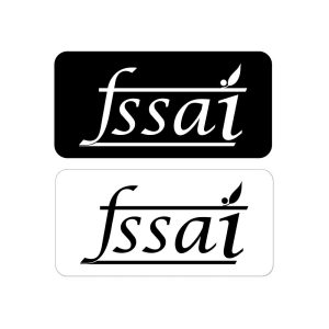 Fssai Black and White Logo Vector