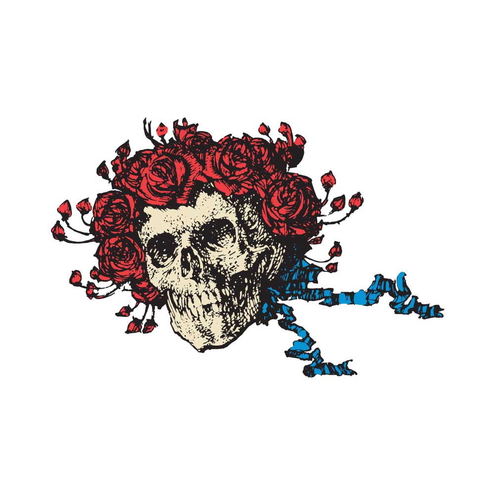 Grateful Dead Skull & Rose Logo Vector - (.Ai .PNG .SVG .EPS Free Download)