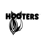 Hooters Black and White Logo Vector