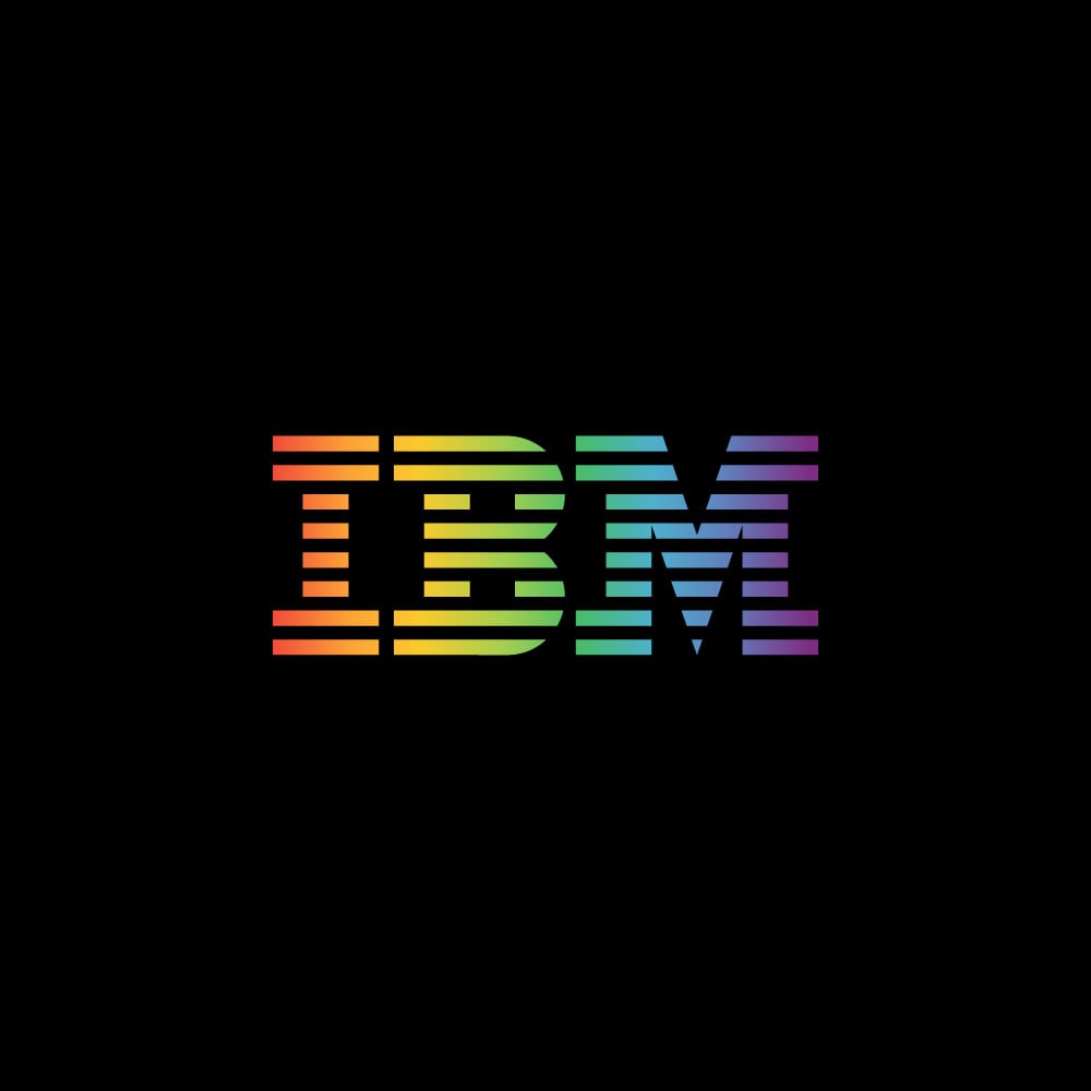 IBM Pride Logo   Rainbow Colors