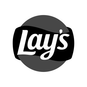 LAYS Black and White Logo Vector