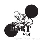 Lion Heart Gym Logo Vector