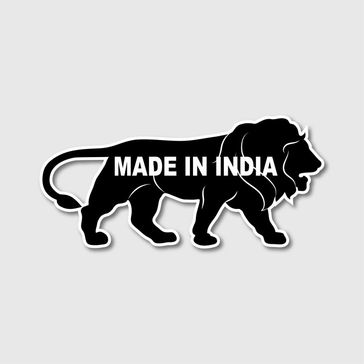 Made In India Sticker - (.Ai .PNG .SVG .EPS Free Download)