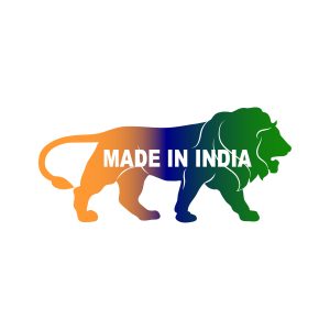 Made in India With Flag Colors