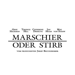 Marschier oder stirb Logo Vector