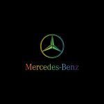 Mercedes Benz Pride Logo   Rainbow Colors