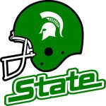 Michigan State Spartans Helmet Logo Vector