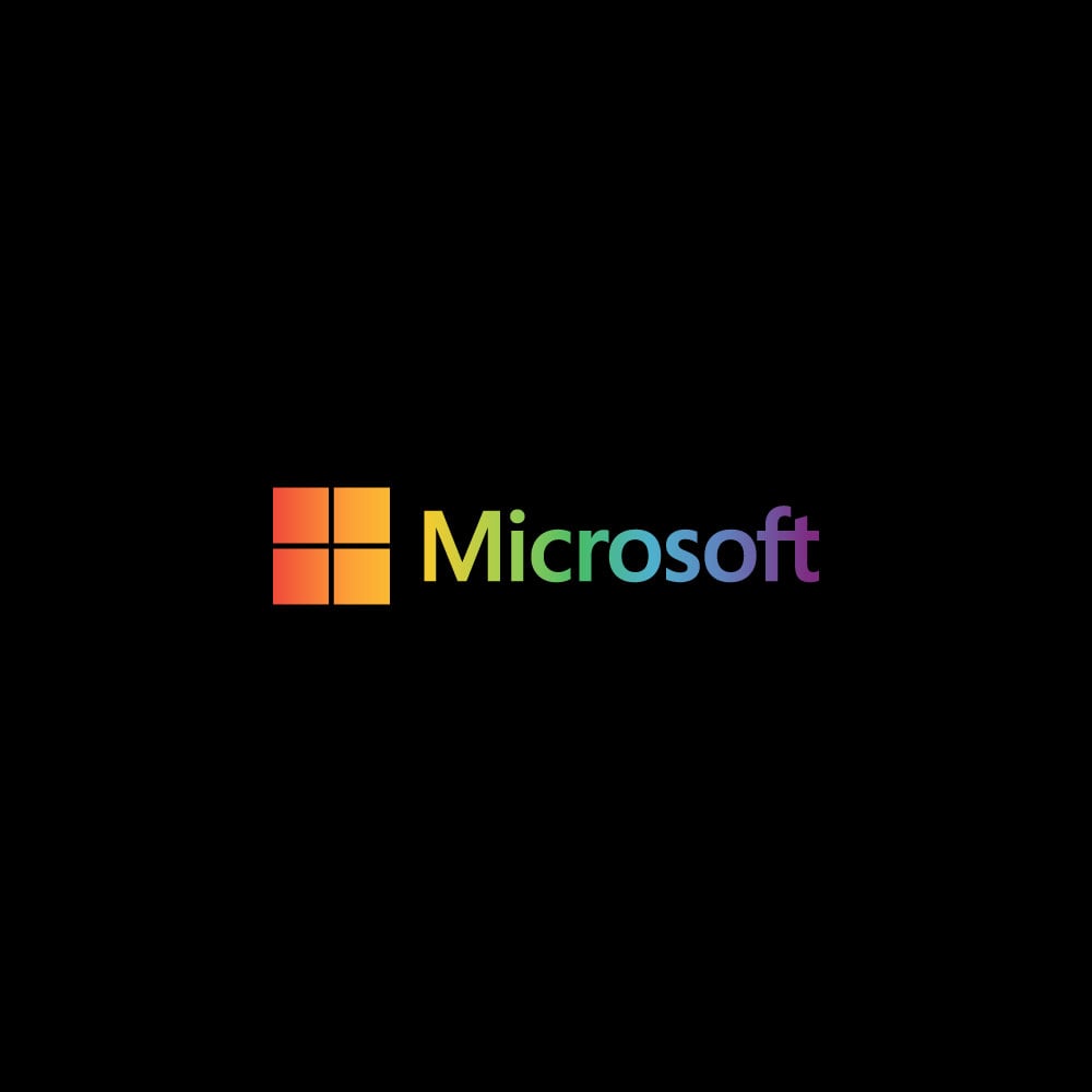Microsoft Pride Logo   Rainbow Colors