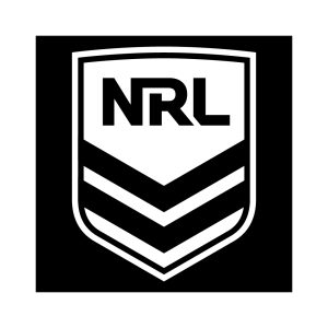 NRL Black and White Logo Vector