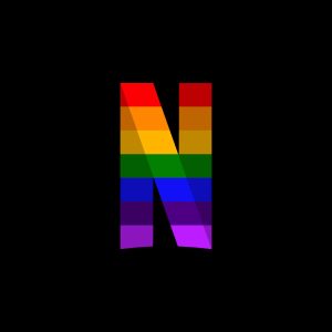 Netflix N letter Pride Logo