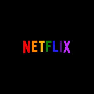 Netflix Pride Logo with Rainbow Colors